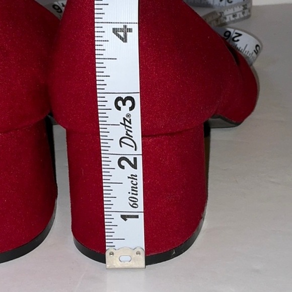 Simply Styled, Red Suede-Like Pumps, 9.5 - Picture 11 of 11